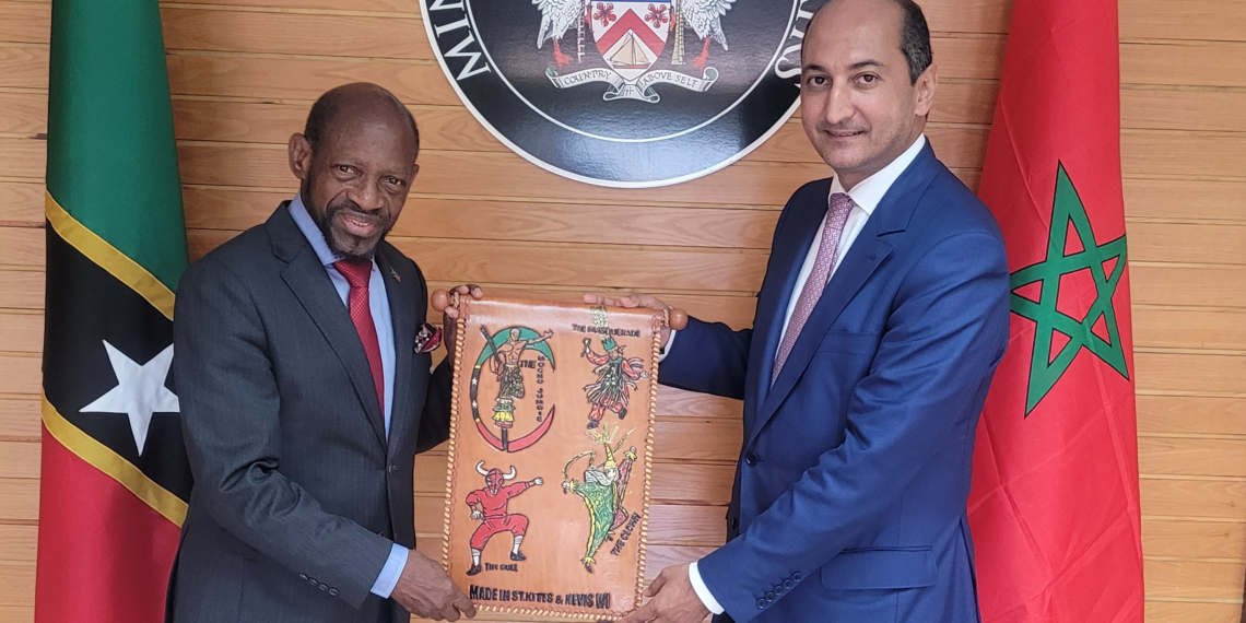 His Excellency Mohammed Methqal Ambassador Director General of the Moroccan Agency for International Cooperation (AMCI) pays Courtesy Call on the Rt. Hon. Dr. Denzil Douglas, Minister of Foreign Affairs et al